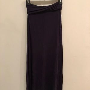 Navy maxi skirt